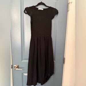 Brown A-line High Low Cocktail Dress